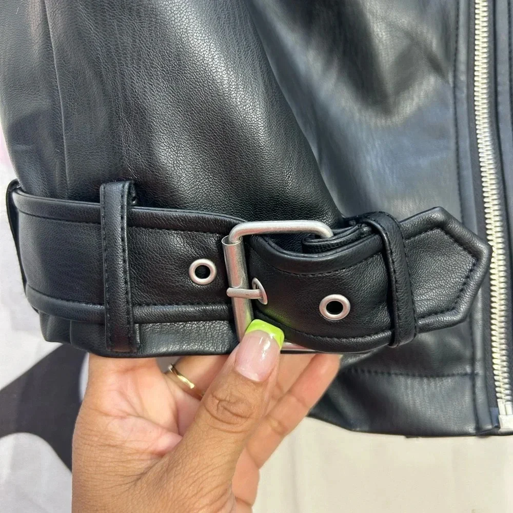 Anthropologie Black Leather Jacket - Picture 4 of 5